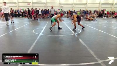 138 lbs Round 2 (8 Team) - Dakota King, Barnesville vs Christian Martino, Glasgow WA