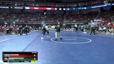 3A-138 lbs Champ. Round 2 - Aidan Ehlinger, Linn-Mar vs Wil Oberbroeckling, Southeast Polk