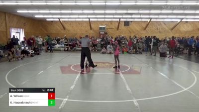 78 lbs Semifinal - Afreea Wilson, Henryville vs Kylie Houseknecht, Montgomery