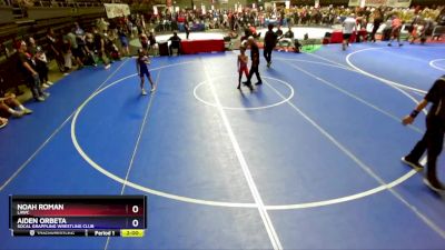 63 lbs Cons. Round 3 - Noah Roman, LAWC vs Aiden Orbeta, Socal Grappling Wrestling Club