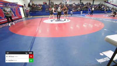 117 lbs Semifinal - McKenna Wilson, Union Girls vs Kyah Leyba, Broken Arrow Girls Junior High