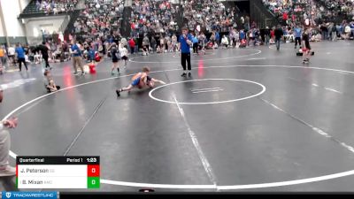 59-64 lbs Quarterfinal - Brayden Mixan, Jr. Cougars vs Jaxson Peterson, GI Grapplers