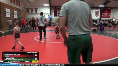 3 lbs Quarterfinal - Grayson Wilsey, WBNDD vs Liam Horn, Fort Madison Wrestling Club