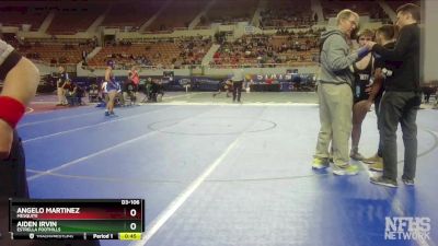 D3-106 lbs Cons. Round 2 - Angelo Martinez, Mesquite vs Aiden Irvin, Estrella Foothills