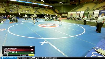 106 Class 1 lbs Champ. Round 1 - Garrett Beane, Lathrop vs Wyatt Weekly, Sherwood