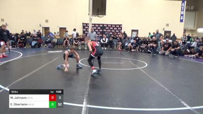 90 lbs Rr Rnd 4 - Michael Johnson, Gladiators K-8 vs Eli Oberheim, ACES K-8