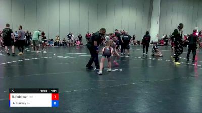 70 lbs Round 2 - Abigail Harvey, RPA Wrestling vs Raylynn Robinson, Florida