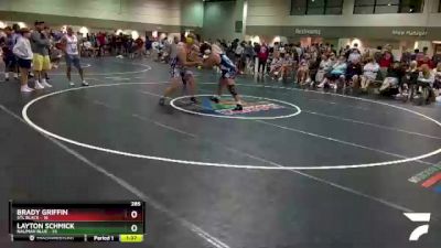 285 lbs Round 3 (6 Team) - Layton Schmick, Nauman Blue vs Brady Griffin, STL Black