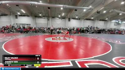 120 lbs Champ. Round 3 - Andrew Isek, St. Mary`s vs Riley Valdez, Centauri