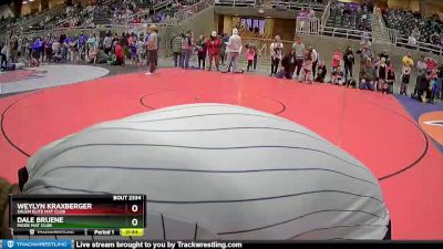 63 lbs Cons. Round 4 - Weylyn Kraxberger, Salem Elite Mat Club vs Dale Bruene, MOOK MAT CLUB