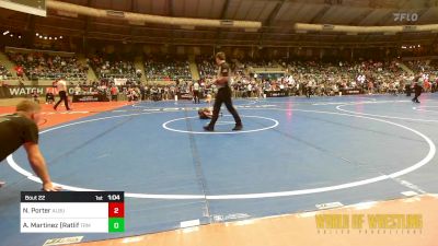 64 lbs Round Of 32 - Noah Porter, Alburnett vs Alexander Martinez (Ratliff), Triumph Wrestling Club