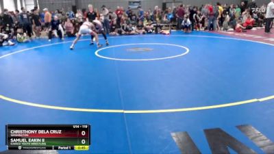 119 lbs Quarterfinal - Christhony Dela Cruz, Washington vs Samuel Eakin Ii, Ilwaco Youth Wrestling