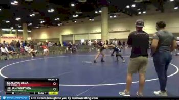 100 lbs Round 4 (10 Team) - Jillian Worthen, Iowa Pin-A-Sarus vs Kealonie Vega, The Angels