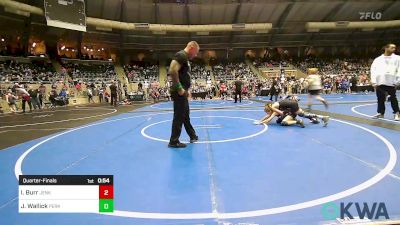 92 lbs Quarterfinal - Ike Burr, Jenks Trojan Wrestling Club vs Jackson Wallick, Perkins