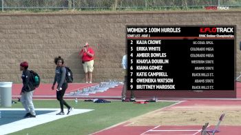 Women’s 100m Hurdles, Heat 1