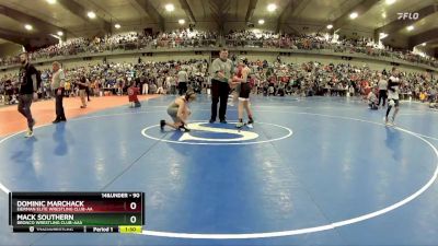 90 lbs Champ. Round 2 - Dominic Marchack, Eierman Elite Wrestling Club-AA vs Mack Southern, Bronco Wrestling Club-AAA