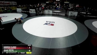 86 lbs Quarterfinal - Andrew Flores, Rough House Wrestling vs Isaiah Reyes, Scotsmen Wrestling Club