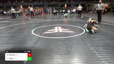 65 lbs Quarterfinal - Ethan Mitrisin, West Jefferson Hills vs Levi Sisler, Jefferson Morgan