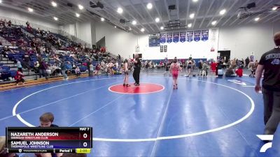 106 lbs Round 3 - Nazareth Anderson, Sheridan Wrestling Club vs Samuel Johnson, Thermopolis Wrestling Club