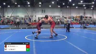 285 lbs Consolation - Brendan Furman, Cornell vs John Borst, Virginia Tech