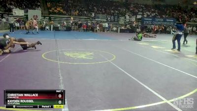 D 1 182 lbs Cons. Round 2 - Kayden Roussel, Dutchtown vs Christian Wallace, Chalmette