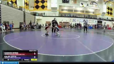 53 lbs Cons. Round 2 - Gannon Byrns, Maurer Coughlin Wrestling Club vs Kaleb Leitch, Midwest Xtreme Wrestling