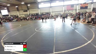 130 lbs Consi Of 16 #2 - Milo Martinez, Manu vs Dean Pittman, Thorobred WC