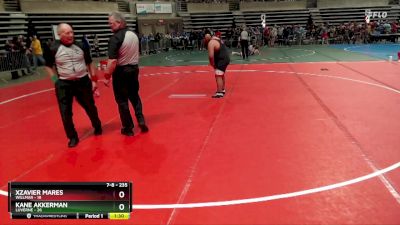 235 lbs Cons. Round 1 - Kane Akkerman, Luverne vs Xzavier Mares, Willmar