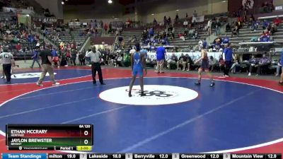 6A 120 lbs Quarterfinal - Ethan Mccrary, Heritage vs Jaylon Brewster, Bryant