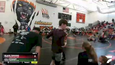 70 lbs Cons. Semi - Blaize Timmons, Powell Wrestling Club vs Kye Stewart, Powell Wrestling Club