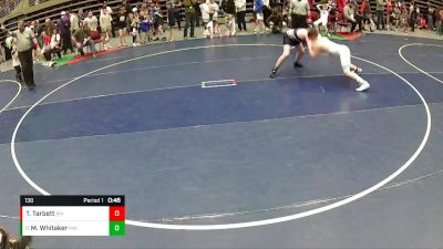 130 lbs Cons. Round 2 - Matthew Whitaker, Millard Wrestling vs Ty Tarbett, Zion Thunder Wrestling Club