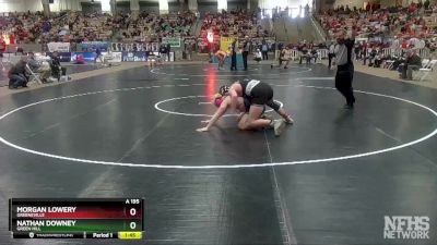 A 195 lbs Semifinal - Morgan Lowery, Greeneville vs Nathan Downey, Green Hill