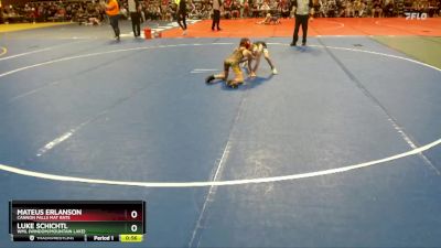 72 lbs Cons. Round 1 - Luke Schichtl, WML (Windom/Mountain Lake) vs Mateus Erlanson, Cannon Falls Mat Rats