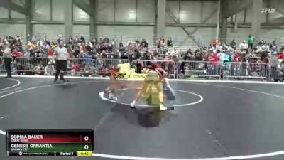 97 lbs Cons. Round 3 - Sophia Bauer, Great Bend vs Genesis Orrantia, Garden City