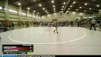 106 lbs Champ Round 1 (16 Team) - Kwayde Meibos, Utah Green vs Zaidyn Quinonez, Bear Cave