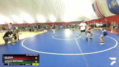 106 lbs Placement Matches (16 Team) - Kai Enos, Batavia vs Nathan Brethorst, WCAABE