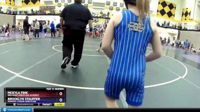 60 lbs Round 3 - McKyla Fink, Red Hawk Wrestling Academy vs Brooklyn Stauffer, Midwest Xtreme Wrestling