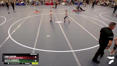 60-63 lbs Semifinal - Cain Carter, Blaine Wrestling Association vs Dutch Harnitz, Wrestling Brotherhood