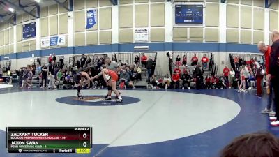 98 lbs Round 2 (4 Team) - Zackary Tucker, Bulldog Premier Wrestling Club vs Jaxon Swan, Penn Wrestling Club