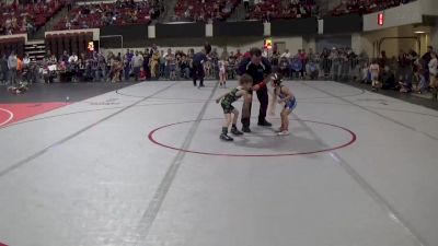 40 lbs Cons. Round 3 - Lyndon Bixby Belcourt, Heights Wrestling Club vs Boone Pierce, Stillwater Gladiators