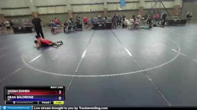 92 lbs Cons. Round 3 - Jasiah Domen, HI vs Dean Baldridge, AK