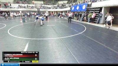 98 lbs Cons. Round 2 - Alex Willeman, Osceola vs Corbyn Holdeman, Crass Trained