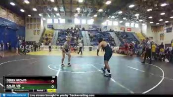 195 lbs Quarterfinals (8 Team) - Kaleb Ivie, Merritt Island vs Derek Groves, St Thomas Aquinas