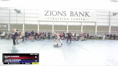 150 lbs Semifinal - Elijah Sanders, Utah vs Carter Dowding, Ravage Wrestling Club