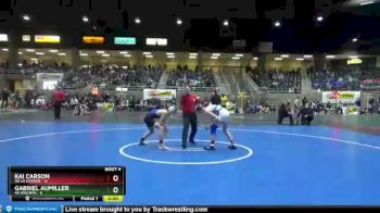 120 lbs Quarterfinals (8 Team) - Gabriel Aumiller, 4A Mazama vs Kai Carson, 4A La Grande
