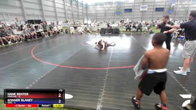 113 lbs Placement Matches (8 Team) - Hank Benter, Missouri vs Konner Blaney, Ohio