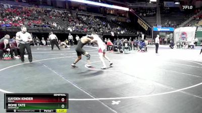 150 Class 3 lbs Semifinal - Kayden Kinder, Rolla vs Rome Tate, Whitfield