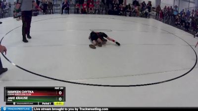 6 lbs Cons. Semi - Hawken Chytka, Cozad Wrestling Club vs Jake Krause, HWA