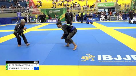 RAFAEL DE SOUZA AVERSANI NASCIME vs VICTOR GABRIEL VIEIRA MONTEIRO 2024 Brasileiro Jiu-Jitsu IBJJF