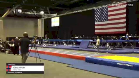 Keira Porzel - Tumbling, Silver Stars - 2021 USA Gymnastics Championships
